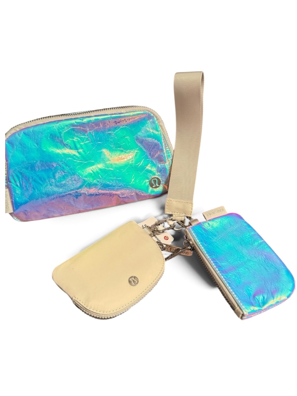 Lululemon Iridescent Holographic 1L Everyday Belt Bag with Dual Pouch Wristlet